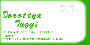 dorottya tugyi business card